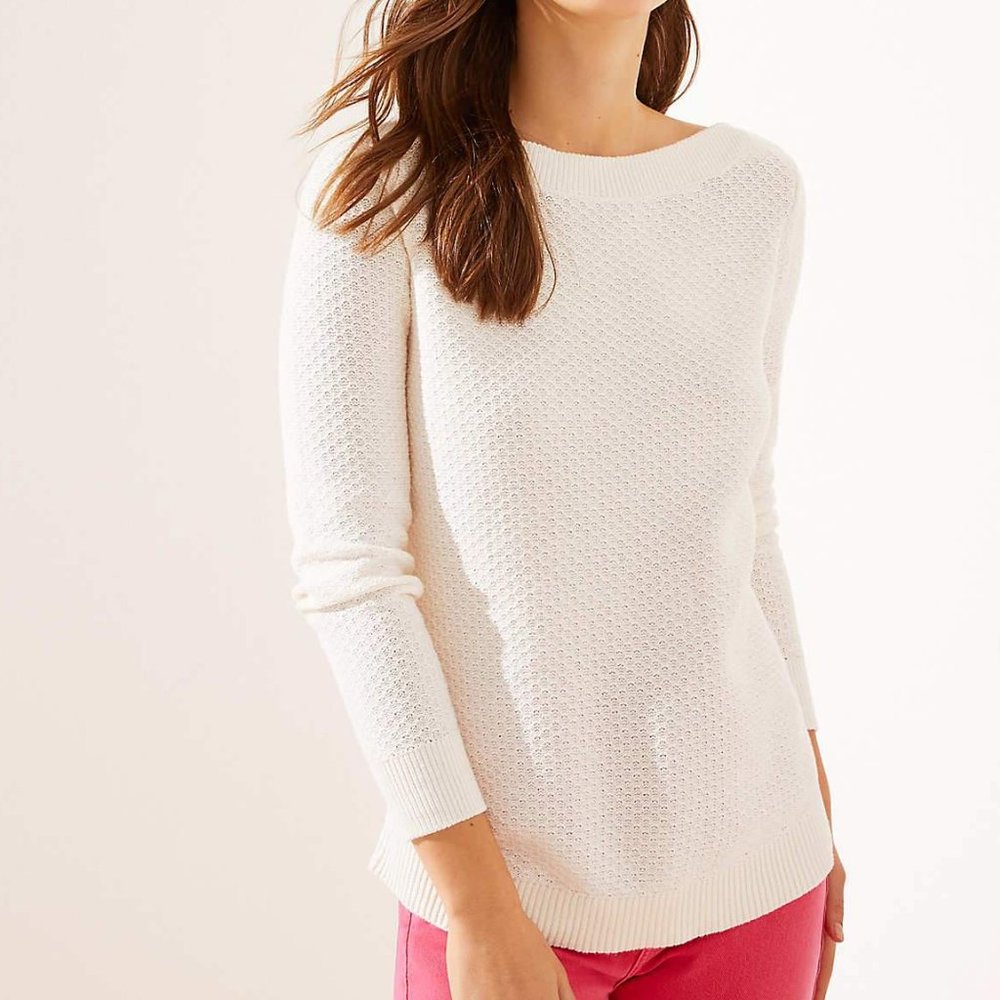 LOFT Textured Tunic Sweater